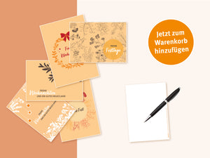 Weihnachtskarten-Set kostenlos