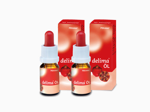 2x Flasche + Umkarton delima Öl
